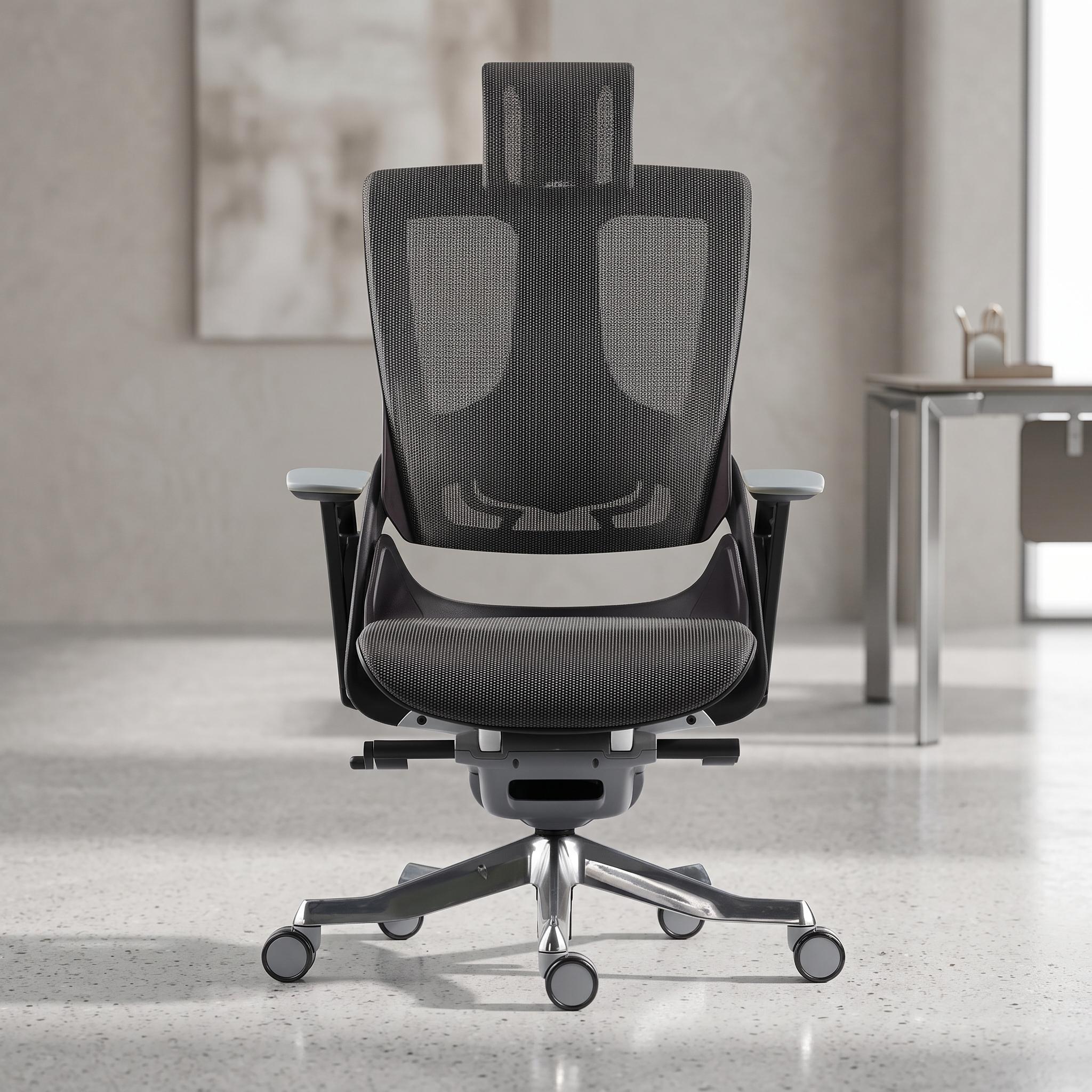 Used MerryFair office chair with headrest in UAE